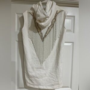 QUEEN OF SPARKLES pullover dress with beaded fringe. Amazing!!